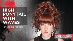 Tutorial: High Ponytail with Waves by Paola Rascon
