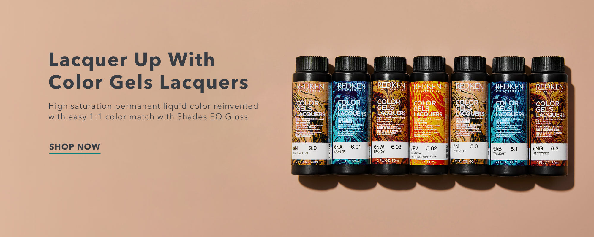 Lacquer Up With Color Gels Lacquers - High saturation permanent liquid color reinvented with easy 1:1 color match with Shades EQ Gloss