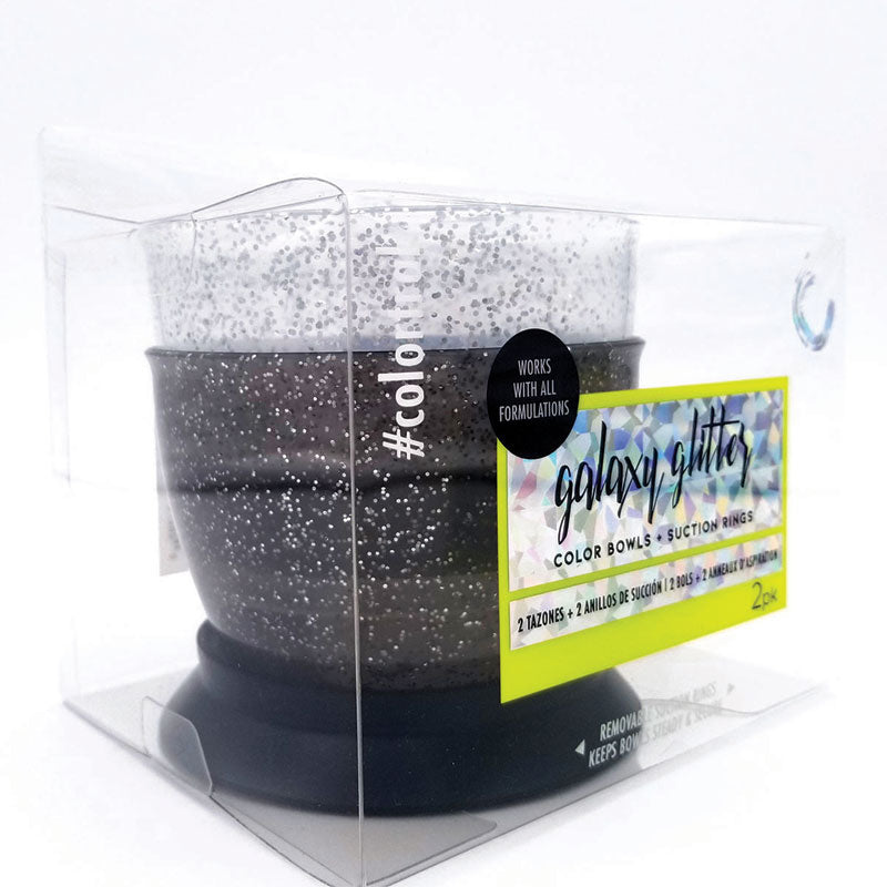 Galaxy Glitter Suction Coloring Bowl Set