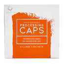 Clear Disposable Processing Caps, 100 ct.