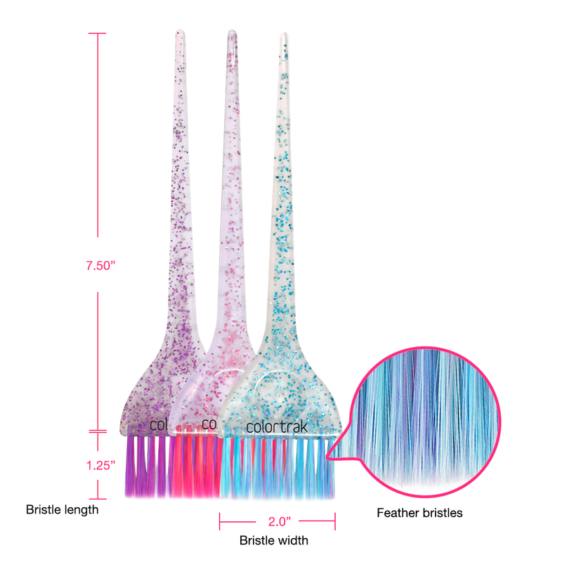 Multi-Glitter Color Brush Set