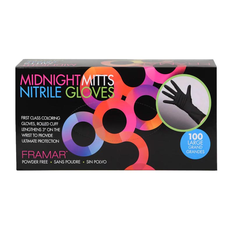 Midnight Mitts Nitrile Disposable Gloves - Large, 100 ct.